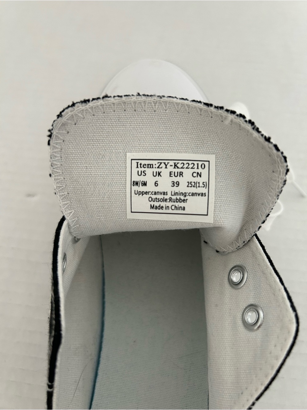 Kids Black Canvas Lace-Up Sneakers/ no brand great for summer play - Picture 5 of 9